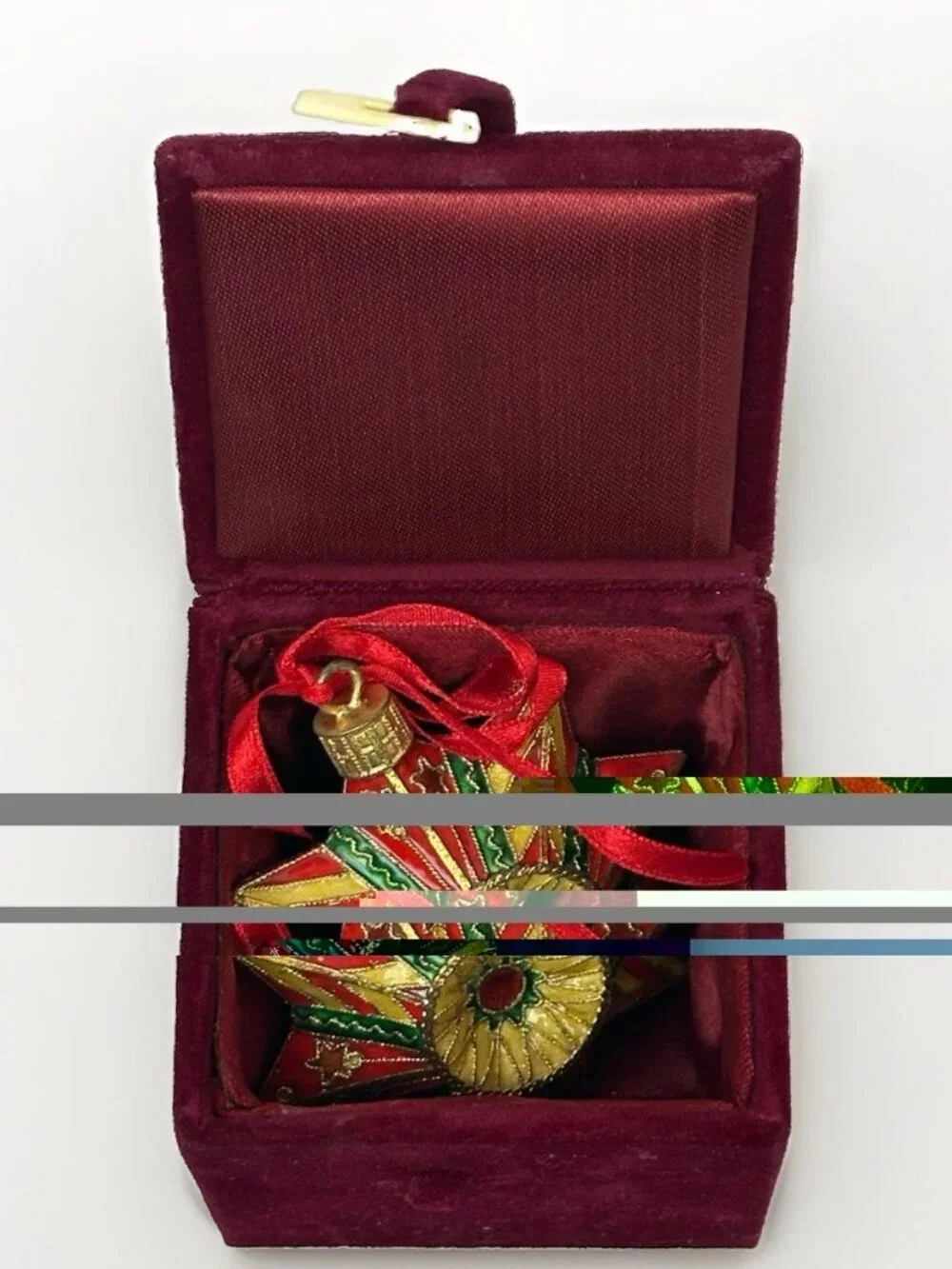🎄 Vintage 2000 Dillard’s Cloisonne Birdhouse Star Christmas Ornaments Boxed Set
